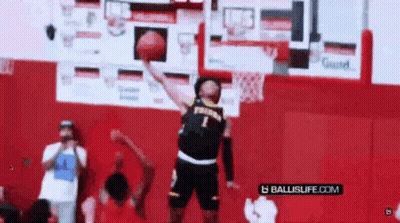 Basketball Player Number 1 Jumping GIF