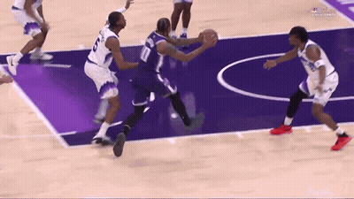 Basketball Player Number 10 Dribbling GIF