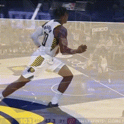 Basketball Player Number 10 Running GIF