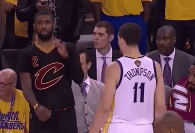 Basketball Player Number 11 Standing Next To Another Player GIF