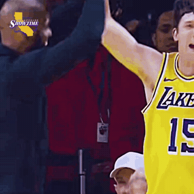 Basketball Player Number 15 Celebrates Win GIF