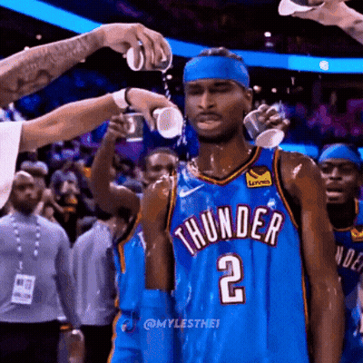 Basketball Player Number 2 Getting Water Poured