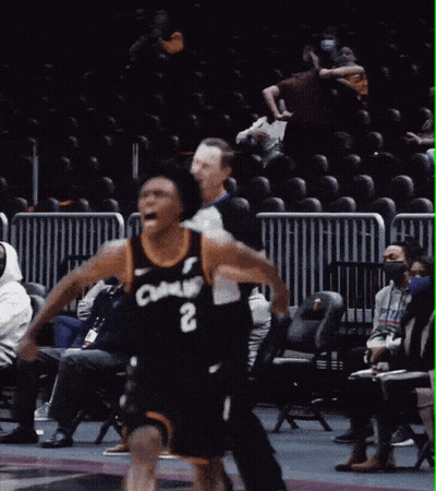 Basketball Player Number 2 Running Toward Referee GIF