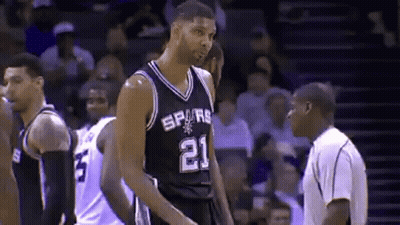 Basketball Player Number 21 Standing Before Referee GIF