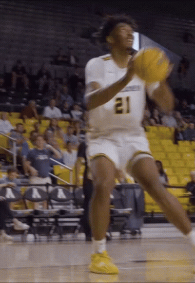 Basketball Player Number 21 Throwing Ball GIF
