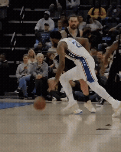 Basketball Player Number 22 Dribbling GIF