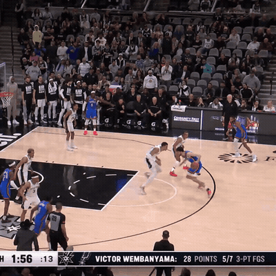 Basketball Player Number 22 Throws Ball Into Net GIF