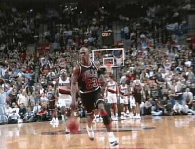 Basketball Player Number 23 Dribbling Ball GIF