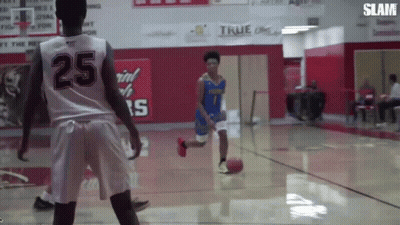 Basketball Player Number 25 Dribbling GIF