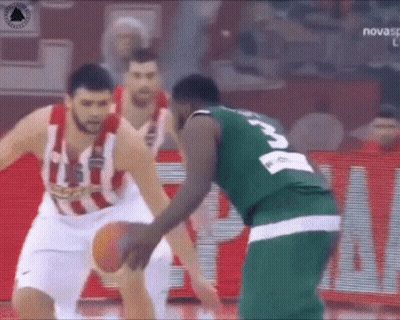 Basketball Player Number 3 Dribbling GIF