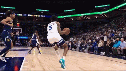 Basketball Player Number 3 Dribbling GIF