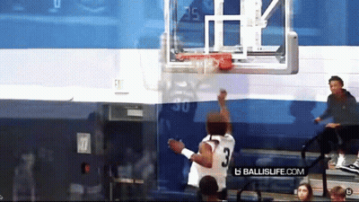 Basketball Player Number 3 Reaching For Ball GIF