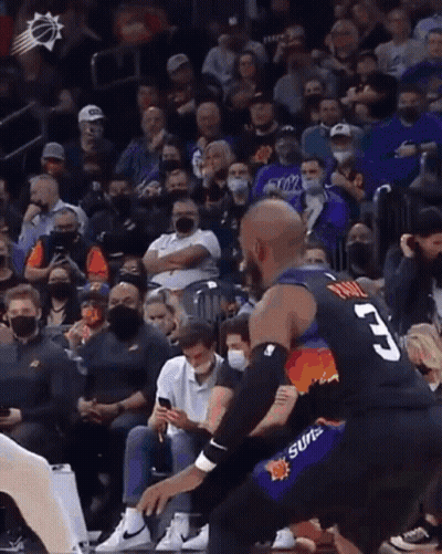 Basketball Player Number 3 With Crowd GIF