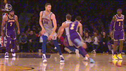 Basketball Player Number 30 Playing Defense GIF