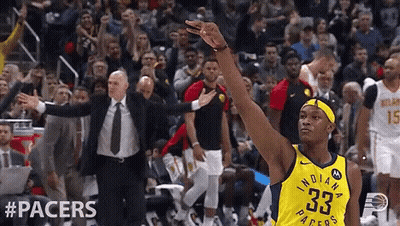 Basketball Player Number 33 In Front Of Crowd GIF