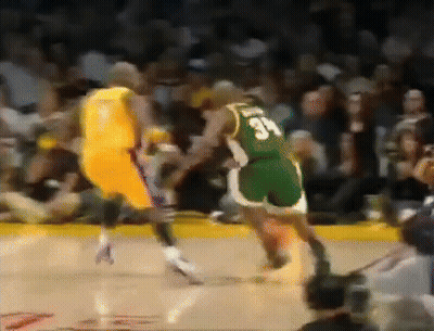 Basketball Player Number 34 Dribbling GIF