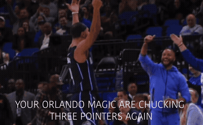 Basketball Player Number 4 In Front Of Crowd GIF