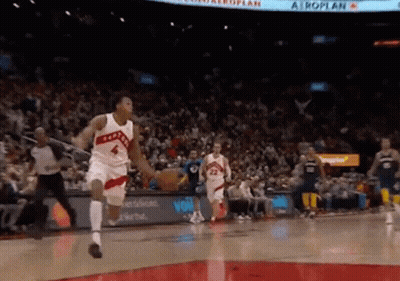 Basketball Player Number 4 Running GIF