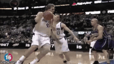 Basketball Player Number 41 Dribbling Ball GIF