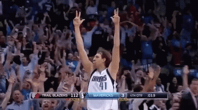Basketball Player Number 41 Giving Peace Sign GIF