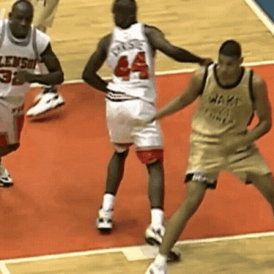Basketball Player Number 44 Blocking GIF