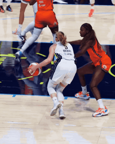 Basketball Player Number 5 Dribbling GIF