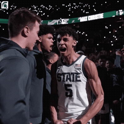 Basketball Player Number 5 In Front Of Crowd GIF