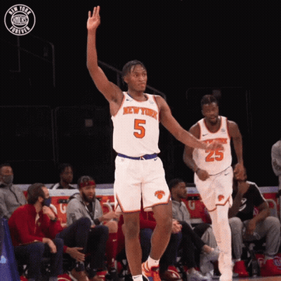 Basketball Player Number 5 Waving GIF