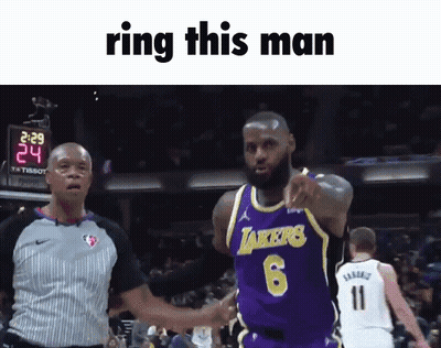 Basketball Player Number 6 Pointing GIF