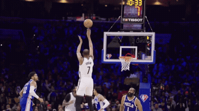 Basketball Player Number 7 Surrounded GIF