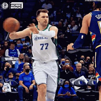 Basketball Player Number 77 Passing Ball GIF