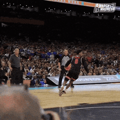Basketball Player Number 8 Fouled By Referee GIF