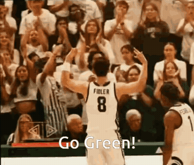Basketball Player Number 8 High Fiving Crowd GIF