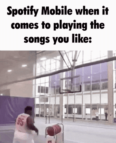Basketball Player Number 85 Listening To Spotify GIF