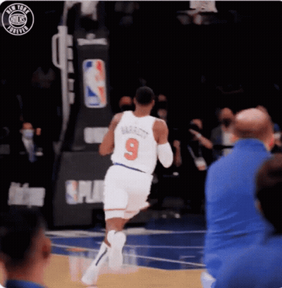 Basketball Player Number 9 Running GIF