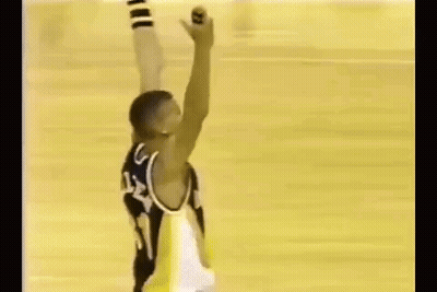 Basketball Player Raising Arms GIF