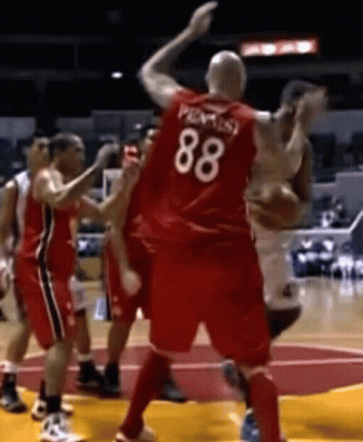 Basketball Player Red Jersey 88 GIF