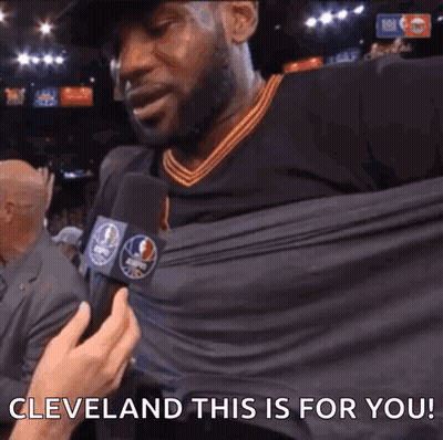 Basketball Player Saying Cleveland GIF