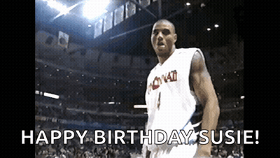 Basketball Player Saying Happy Birthday Susie GIF