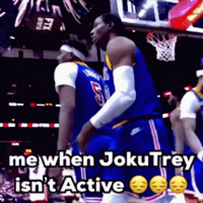 Basketball Player Saying Me When Joku Trey Isnt Active GIF