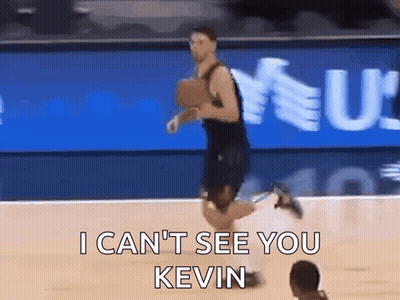 Basketball Player Says I Can't See You Kevin GIF
