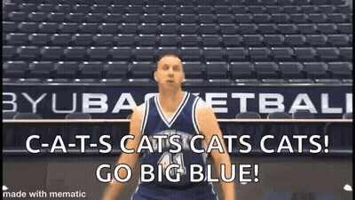 Basketball Player Shouting In Empty Stadium GIF