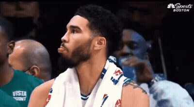 Basketball Player Sitting In Stands GIF