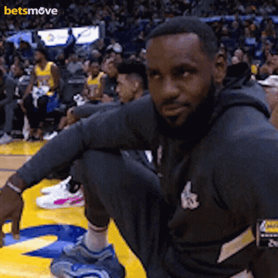 Basketball Player Squatting With Betsmove Logo GIF