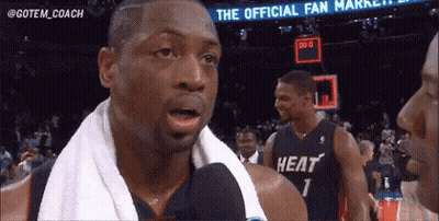 Basketball Player Talking Into Microphone GIF