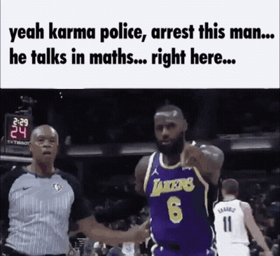 Basketball Player Talking To Referee In Lakers Jersey GIF
