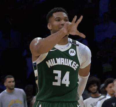 Basketball Player Wearing A Green Milwaukee Jersey GIF