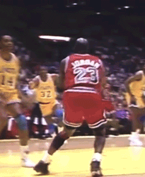 Basketball Player Wearing A Red Jersey With The Number 23 On It GIF