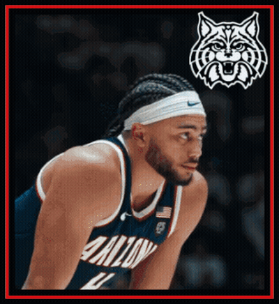 Basketball Player Wearing Arizona Headband GIF