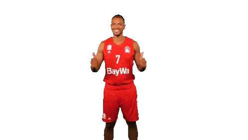 Basketball Player Wearing Baywa Jersey Sticker